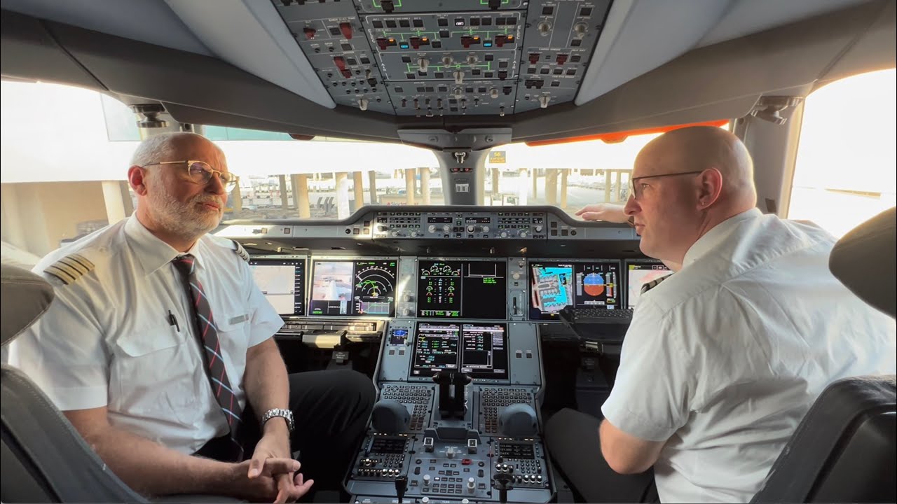 The first Swiss A350 passenger flight