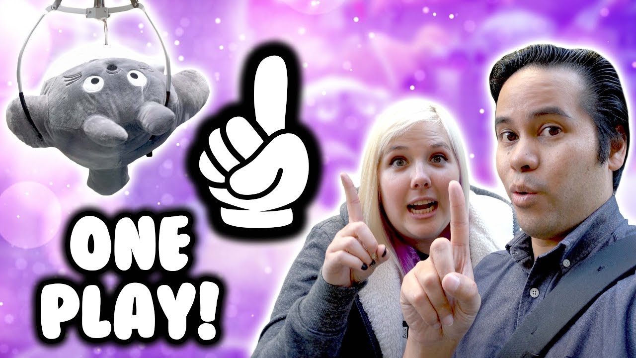 One play claw machine challenge at NeoFuns arcade!