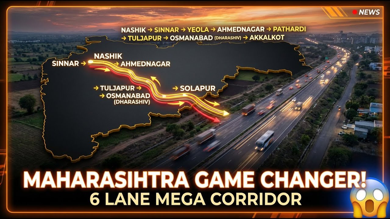 नासिक सोलापुर अक्कलकोट 6 Lane Corridor | Full Route Details