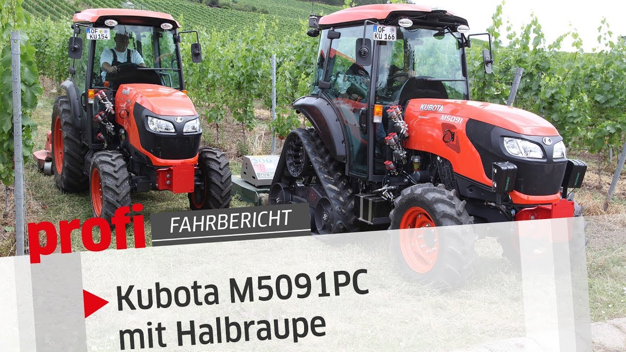 Kubota M5091PC: Weniger Bodendruck - mehr Steigfähigkeit | profi #Fahrbericht