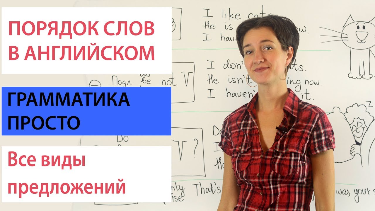 Порядок слов в английском предложении. Грамматика просто