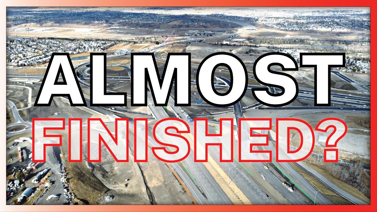 Calgary Stoney Trail Drone Tour 4k Construction Progress November 2022