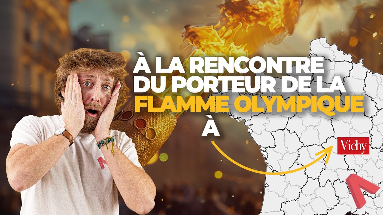 À LA RENCONTRE DU PORTEUR DE LA FLAMME OLYMPIQUE À VICHY
