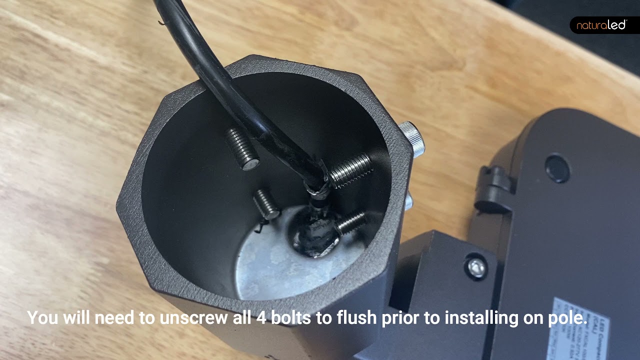 Compact Area Light Slip Fitter Installation Instructions