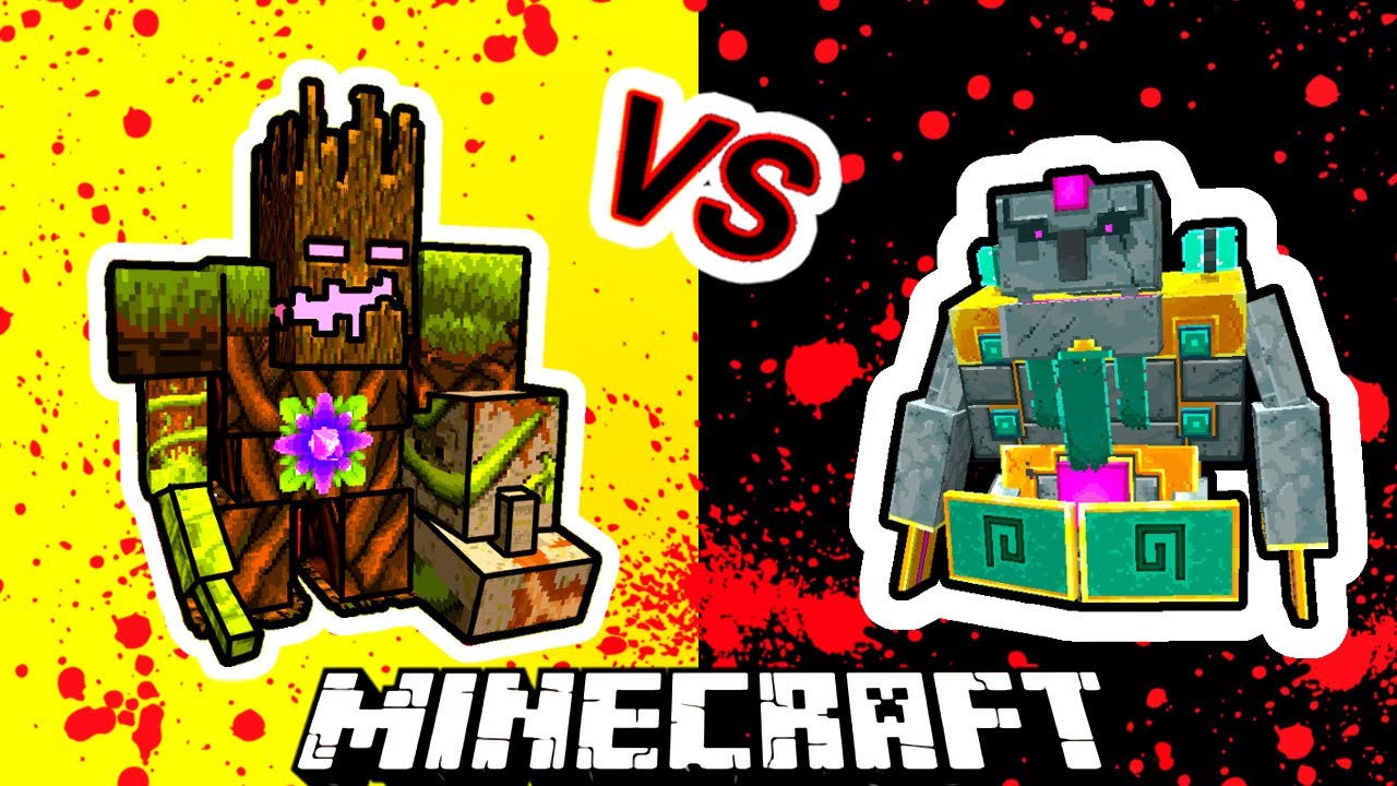 Tempest Golem Vs. Jungle Abomination in Minecraft