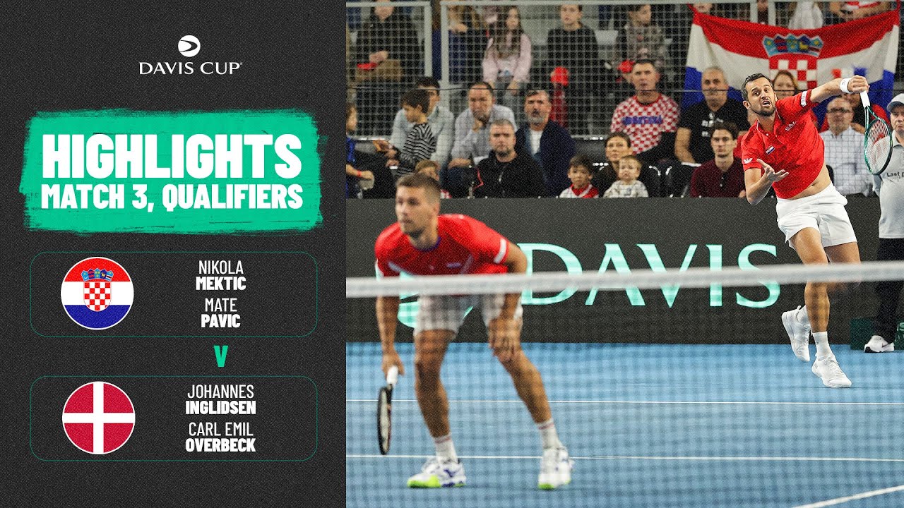 Mektic/Pavic v Ingildsen/Overbeck | Croatia v Denmark | 2026 Davis Cup Qualifiers Highlights