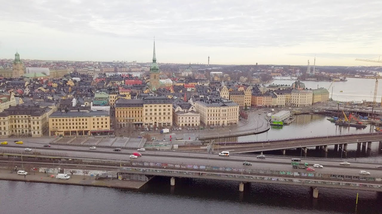 Stockholm, Sweden  Aerial view DJI Mavic pro