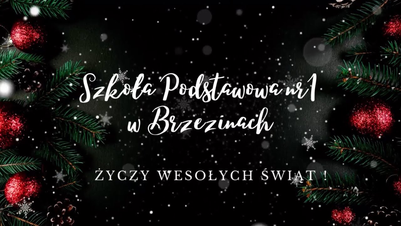 Film Świąteczny Szkoły Podstawowej nr 1 w Brzezinach 2024