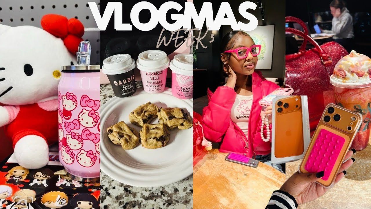 3-я неделя VLOGMAS: Свидание на коньках, новый iPhone, упаковка подарков, уютные рождественские д...
