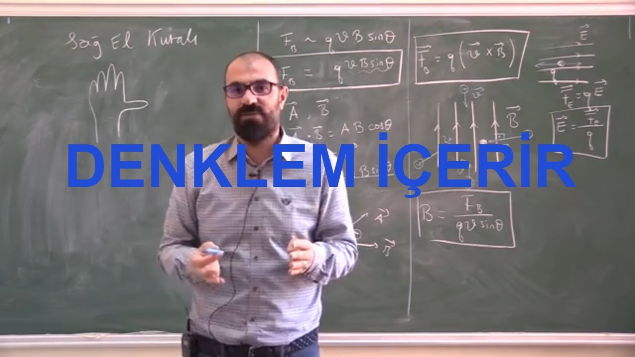 Fizik 2 (Ders 14): Manyetik Kuvvet (DENKLEM İÇERİR)