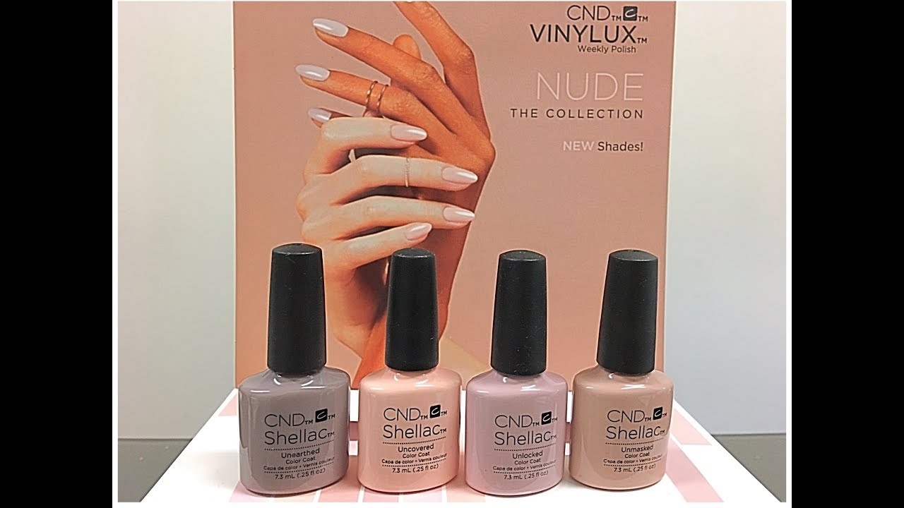 Swatching CND Shellac 2018 Nude Collection on my nails!!!