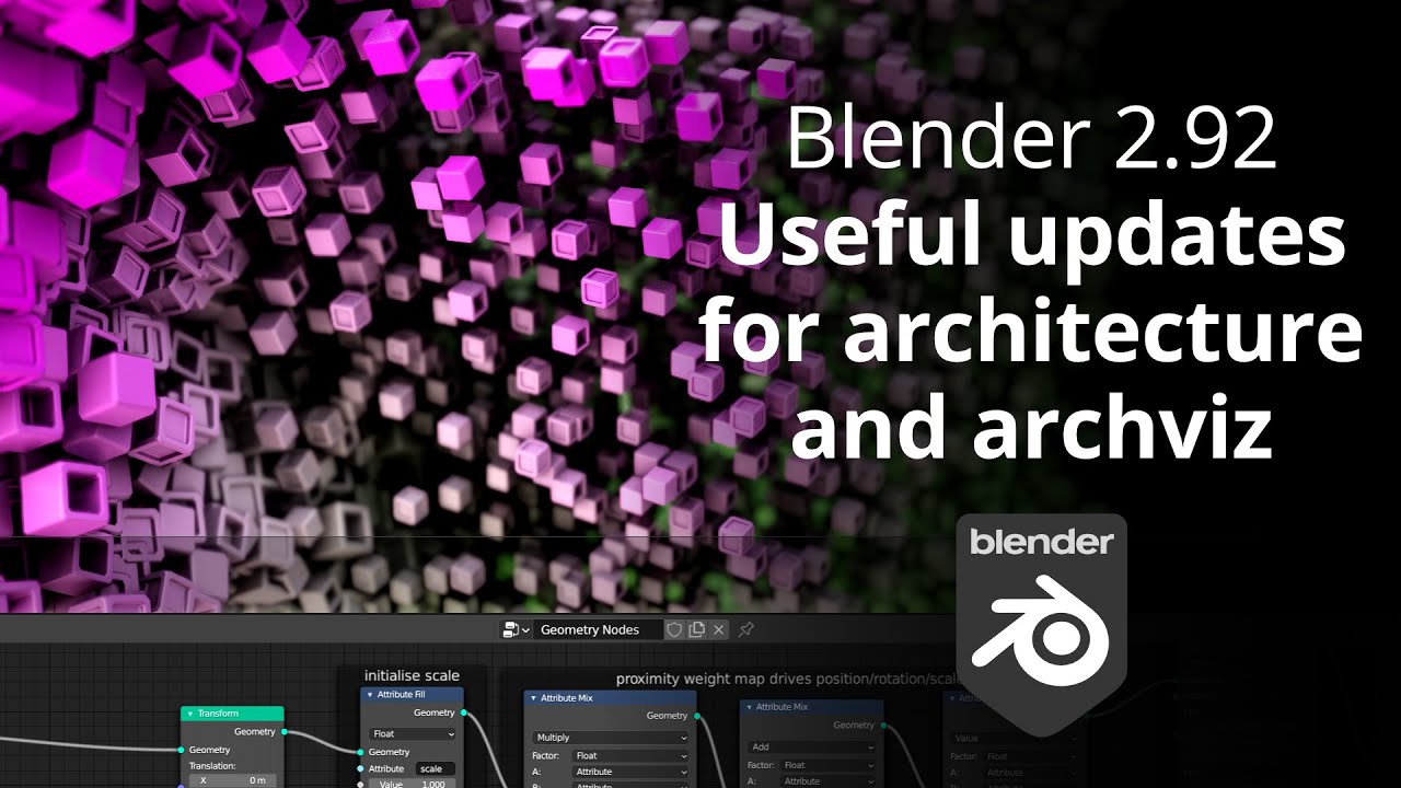 Blender 2.92 Useful new features for architects and archviz