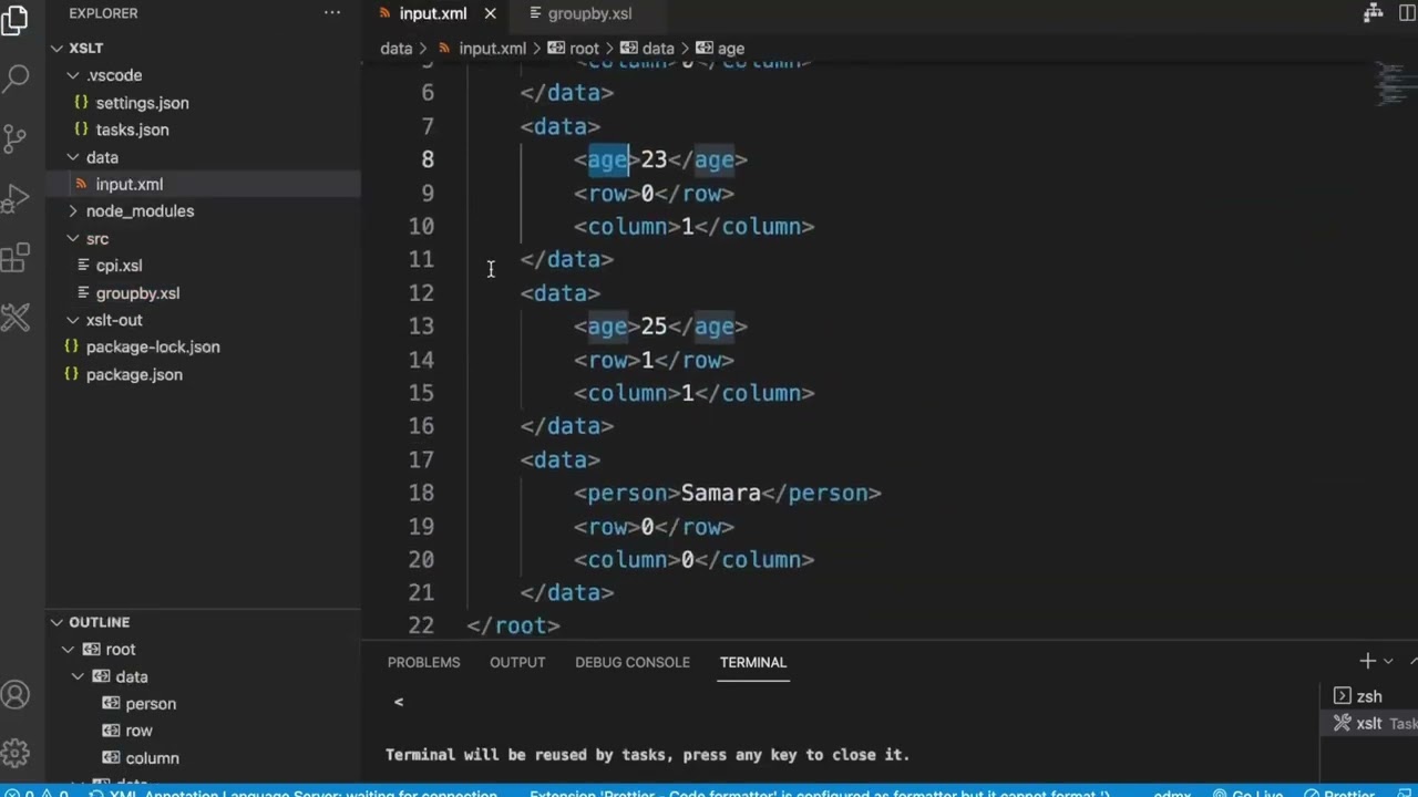 How to do grouping in XSLT