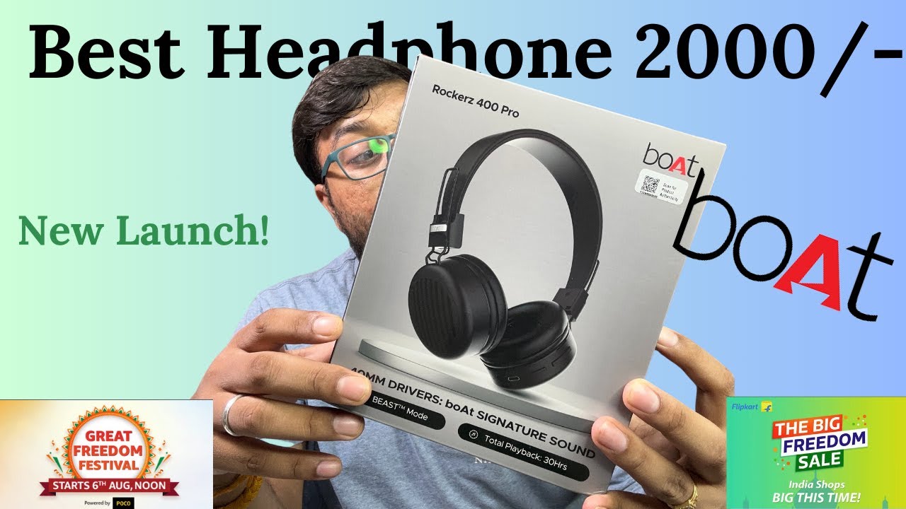 boAt rockerz 400 pro unboxing || Best Wireless headphone under 2000
