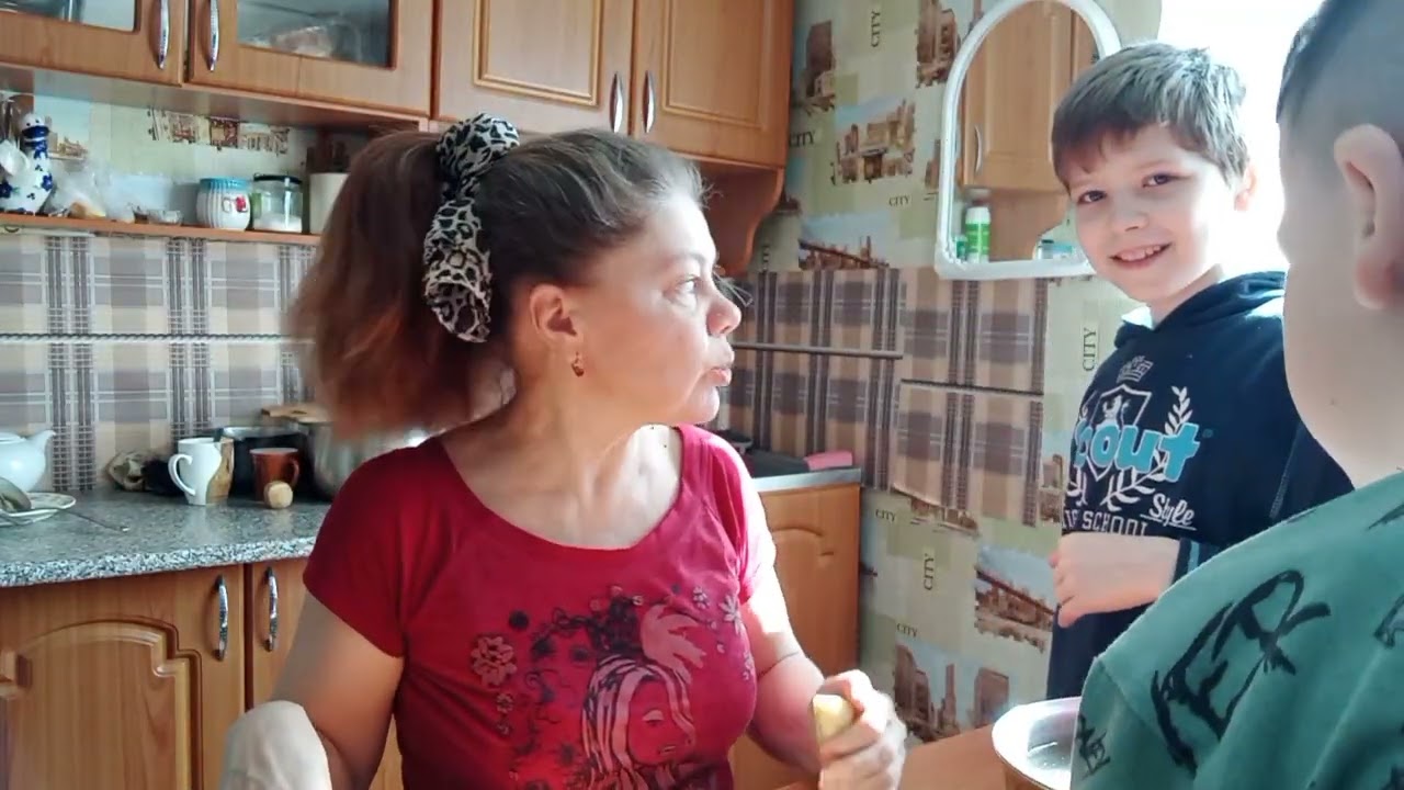 Не скучный день☀ Плацинды👍 С моими внуками не соскучишься