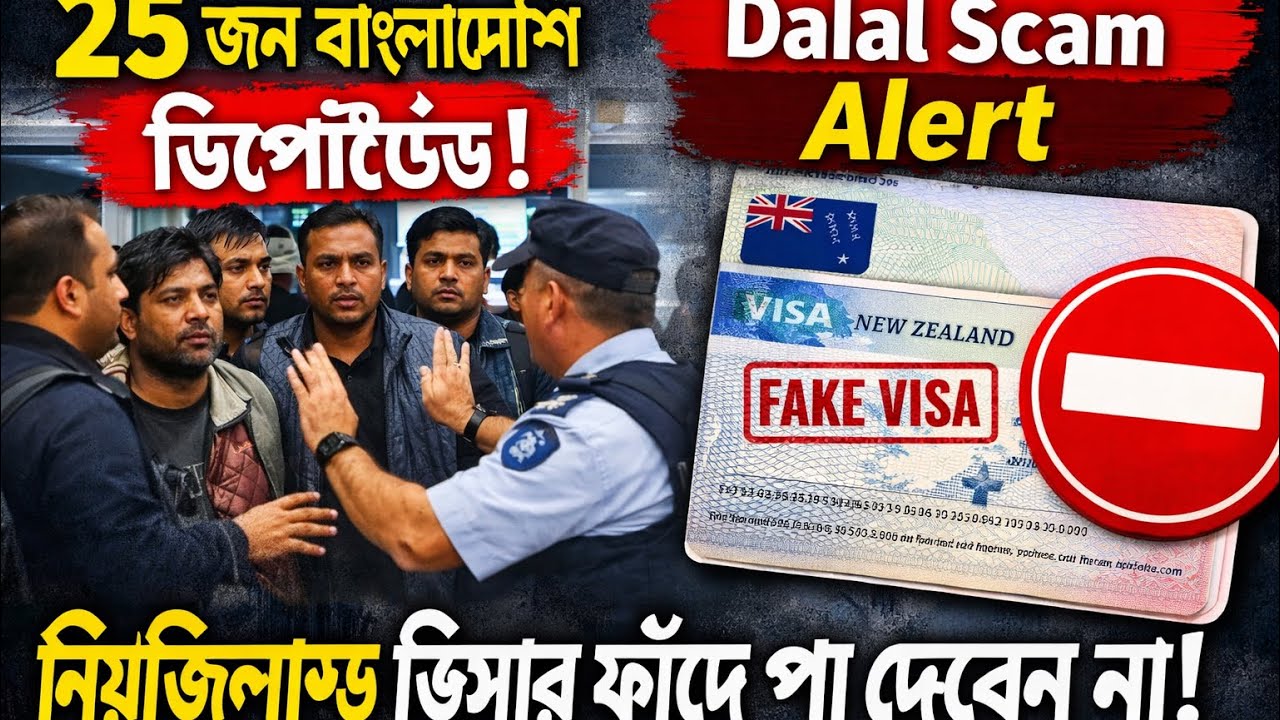 Dalal এর ফাঁদে পড়ে 25 বাংলাদেশি ফেরত!নিউজিল্যান্ড ভিসা স্ক্যাম থেকে বাঁচবেন যেভাবে🇳🇿