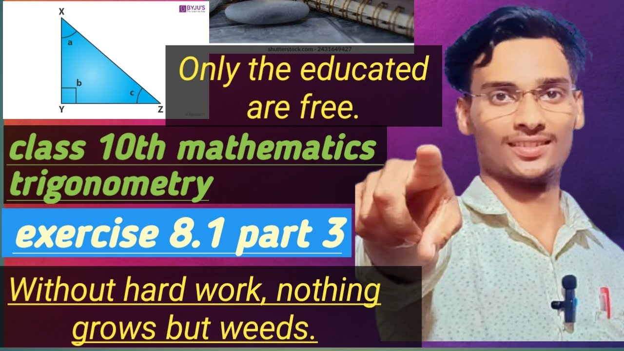Class 10th  #mathematics  trigonometry  exr 8.1  by Ashish sir with basic concept   part 3 