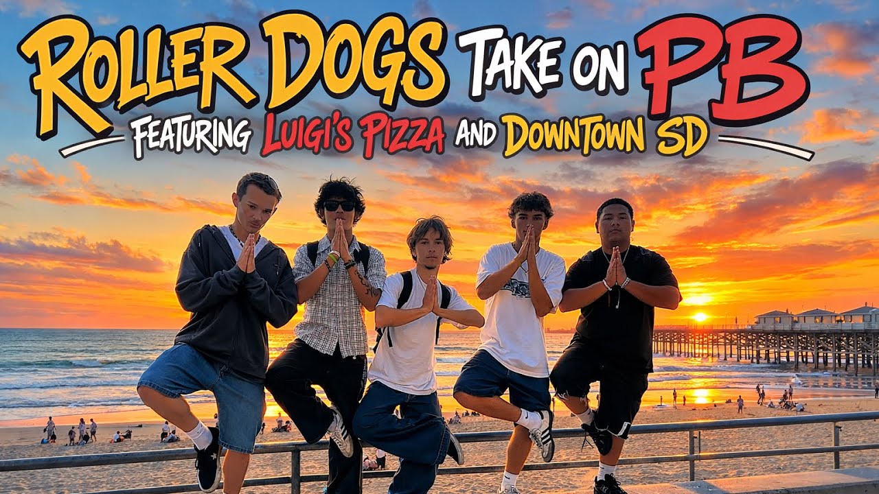 Roller Dawgs Take On The PB Featuring Luigi’s Pizza and Downtown SD