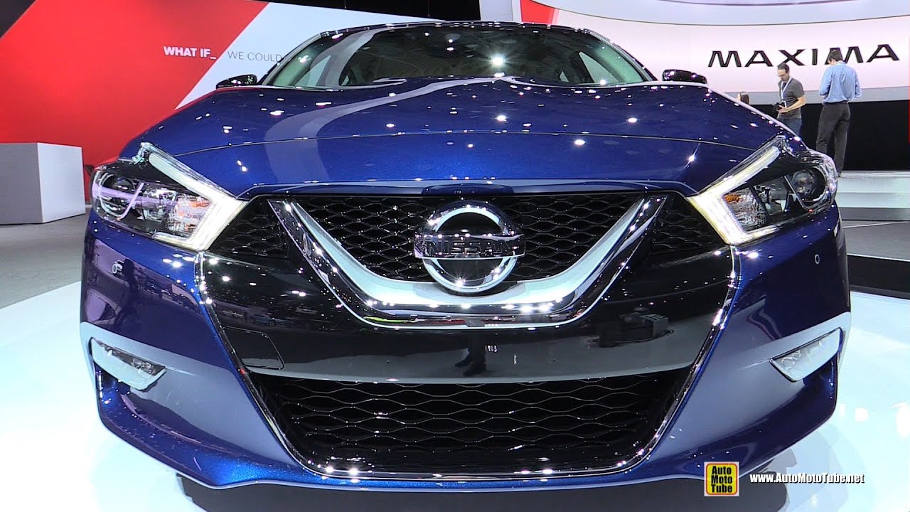 2016 Nissan Maxima SR - Exterior and Interior Walkaround - Debut at 2015 New York Auto Show