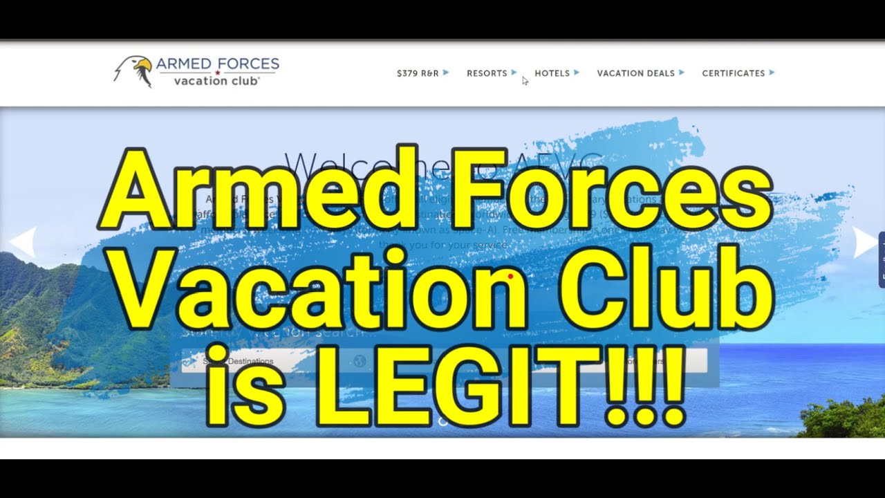 Armed Forces Vacation Club is LEGIT!!!