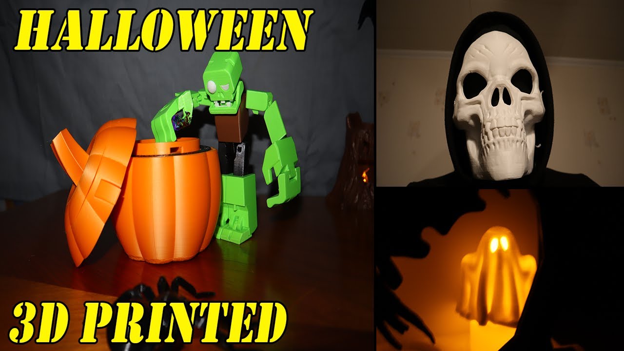10 Halloween 3D Prints - Decorations Gadgets Mask
