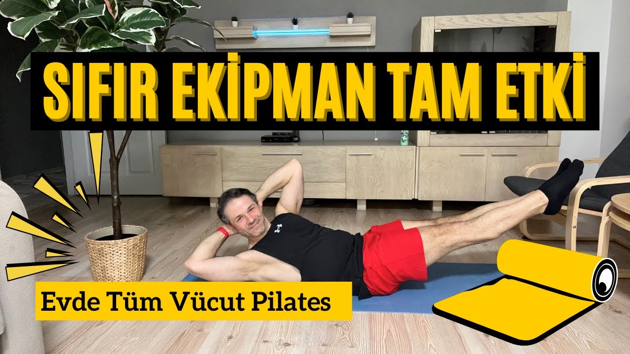 Başlangıç–Orta Seviye İçin Evde Pilates | Tüm Vücut 50 Dakika