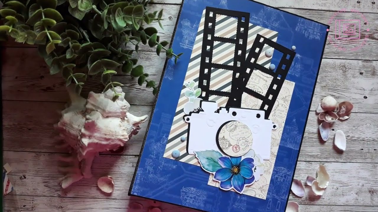 Mini álbum #scrapbook férias de verão #walkthrough | Decorado com fotos