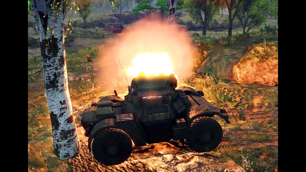 Бой на британской технике: Daimler Mk.II и A13 Mk.II в локации Кубань, War Thunder.