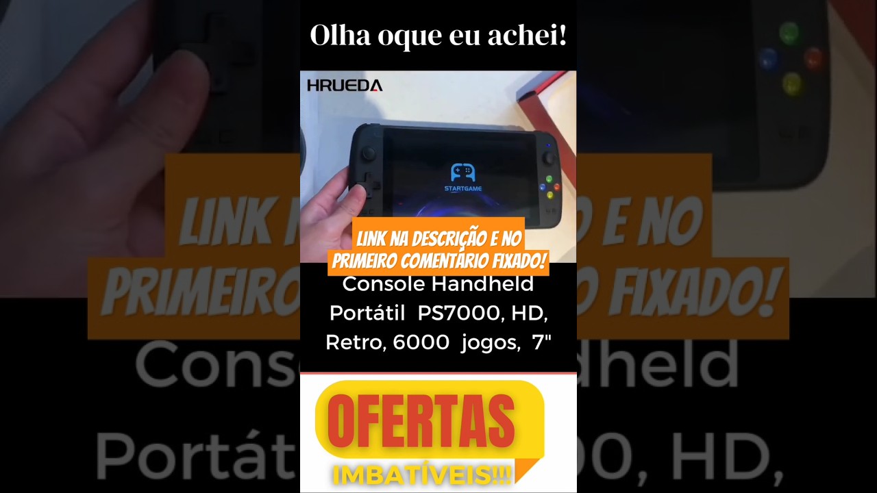 Console Retr&ocirc; PS7000 HD &ndash; Divers&atilde;o Cl&aacute;ssica com 6000 Jogos! #shorts #consoleretro #PS7000