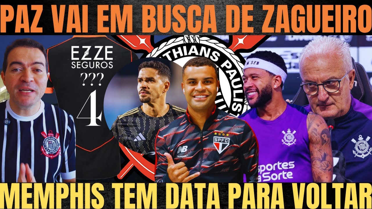 PAZ VAI ABRIR NEGOCIAÇOES com ZAGUEIRO| ALISSON DEPENDE de R$ 1 MILHÃO| DORIVAL ATUALIZOU MEMPHIS