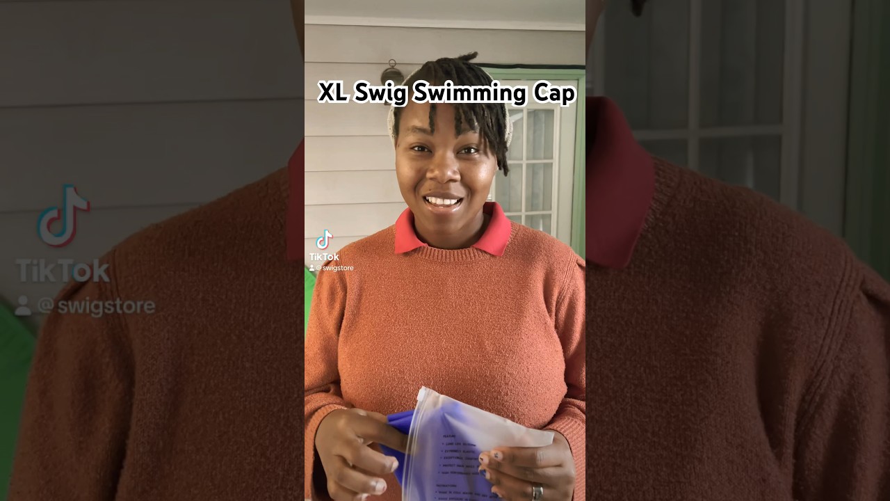 Introducing the XL Swig Swimming Cap! 🌟💧 #unboxing #beachadventures #hairprotection #fashion