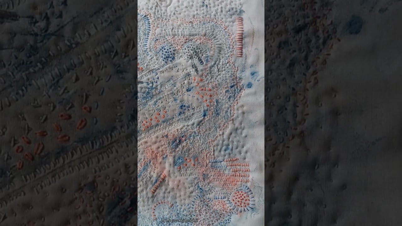 Slow Stitch Doodle  #creativestitching #slowstitch #embroidery #handstitching #mindfulstitching #art