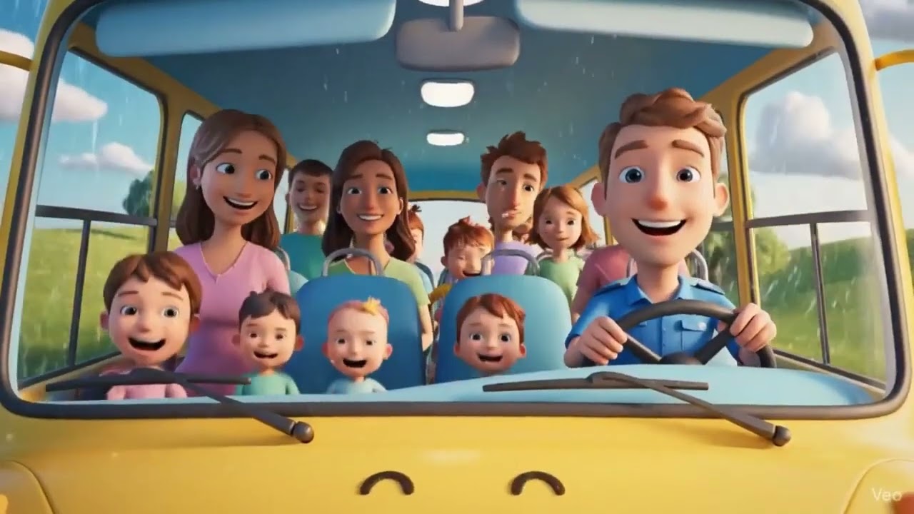 🎵🚌 Die Räder am Bus drehen sich rundherum – Kinder Singalong!