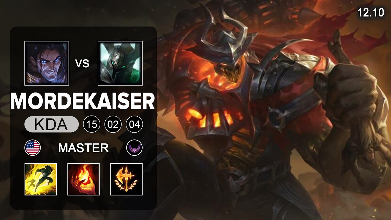 Mordekaiser vs Sylas Top - NA Master - Patch 12.10 Season 12