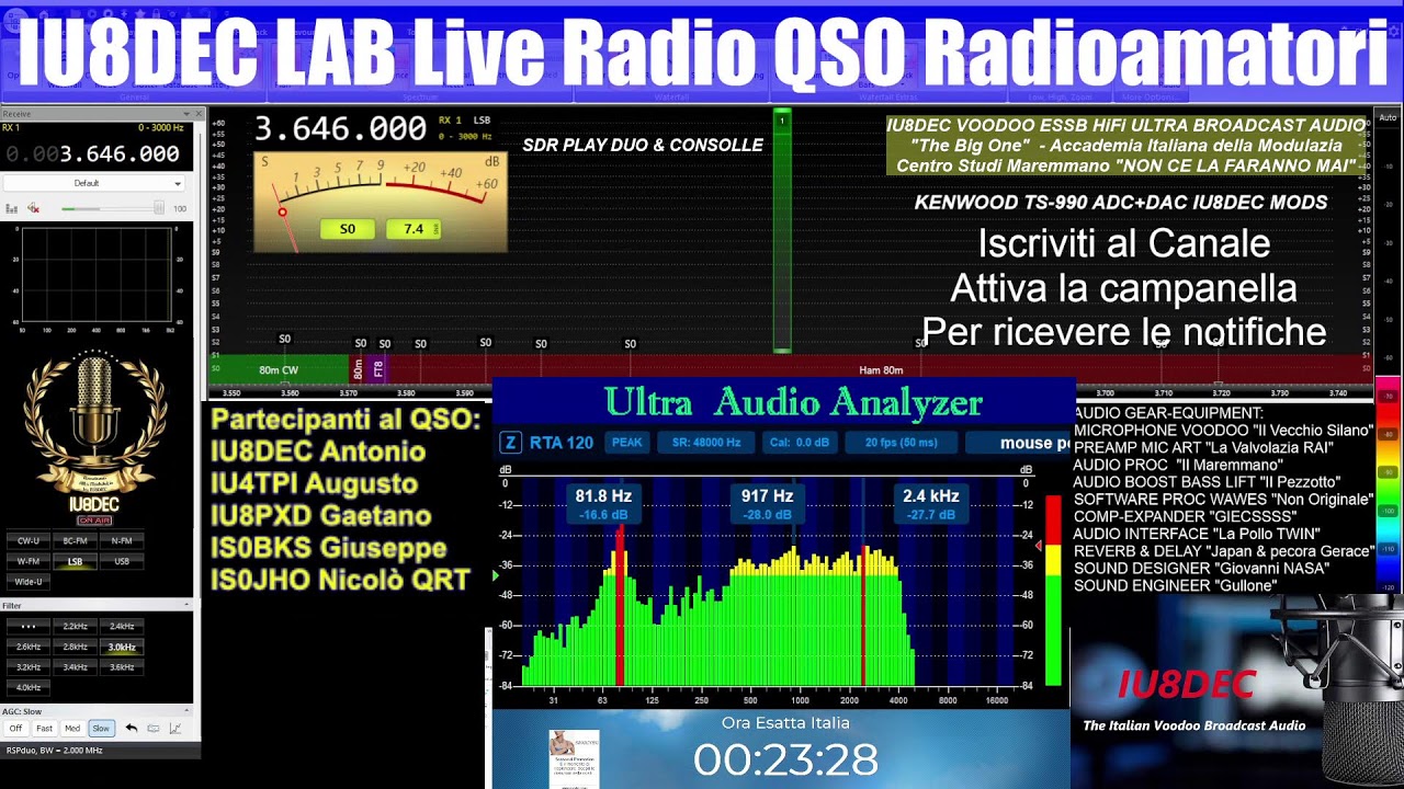 #10 Live QSO  3.646 MHz 16/03/2026 #ESSB #Audio #HiFi #Voodoo #Broadcast #HAM #RADIO