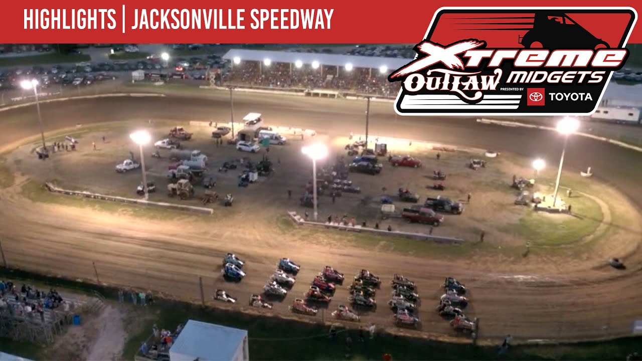 Xtreme Outlaw Midget Series Jacksonville Speedway June 26, 2022 | HIGHLIGHTS