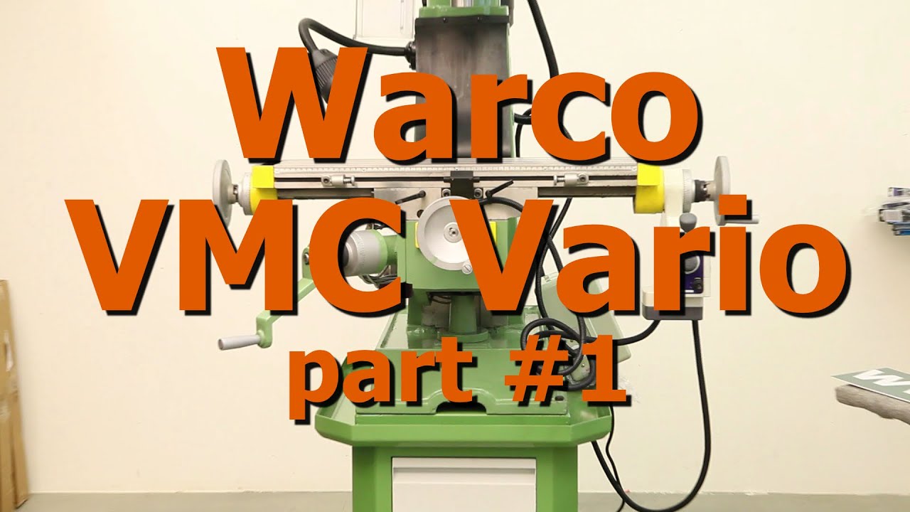 Frézka Warco VMC Vario - univerzální frézka + strojní posuv na podélném posuvu+srovnání pravoúhlosti