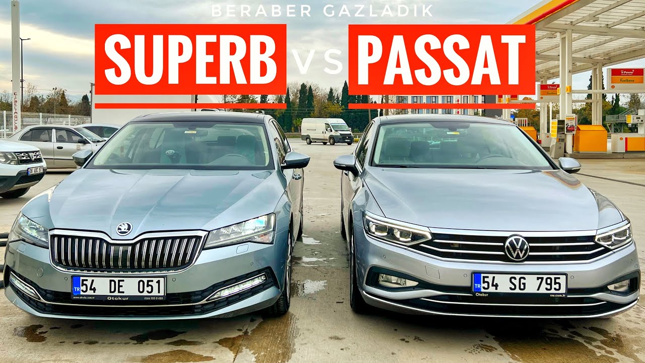 PASSAT VS SUPERB | BENZİN VS DİZEL | BERABER GAZLADIK VİRAJA GİRDİK | KAMYON VURUYORDU|KARŞILAŞTIRMA