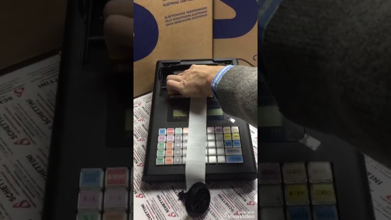 Cambio de rollo registradora fiscal Sam4s ER230F - CASA SCHETTINI CÓRDOBA