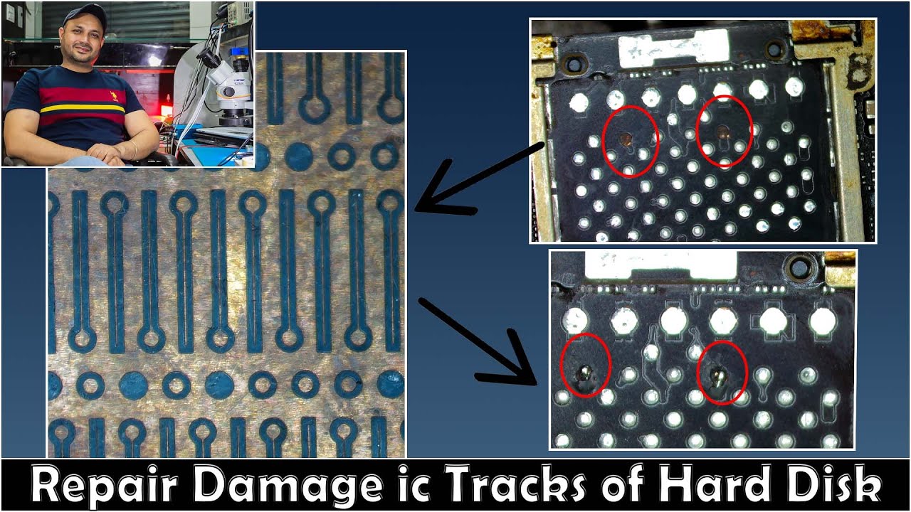 How to repair damage ic tracks of Hard Disk | How to Easy fix iPhone broken ic pads | MRA Academy