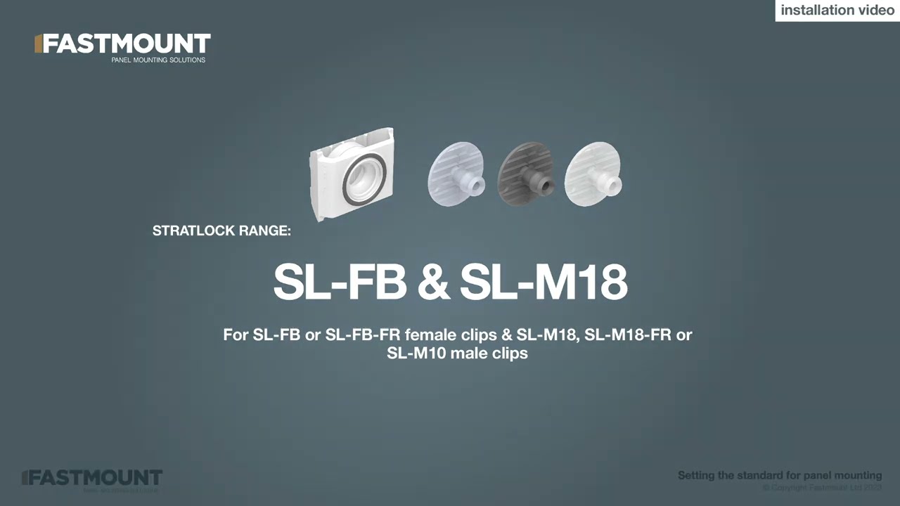 Mounting heavyweight panels to steel extrusion framework with the Stratlock® SL-FB