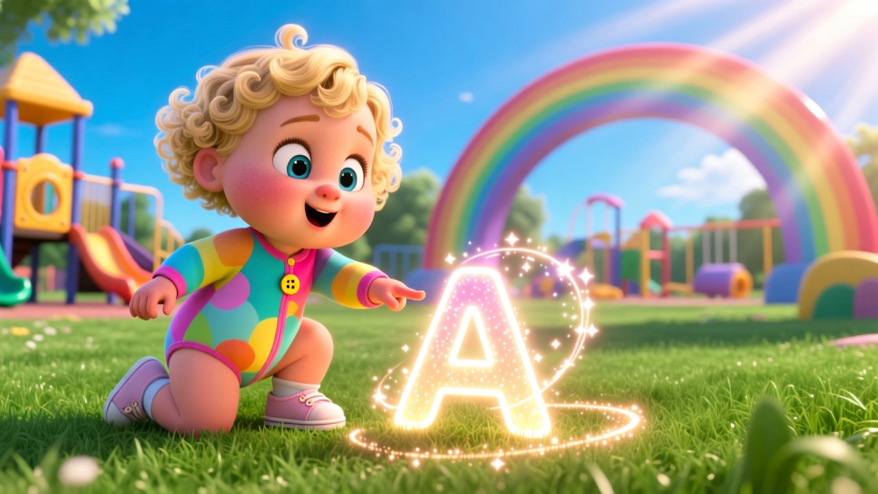 Rainbow Park ABC Play | Fun Alphabet Learning Song for Kids 🎨🌈