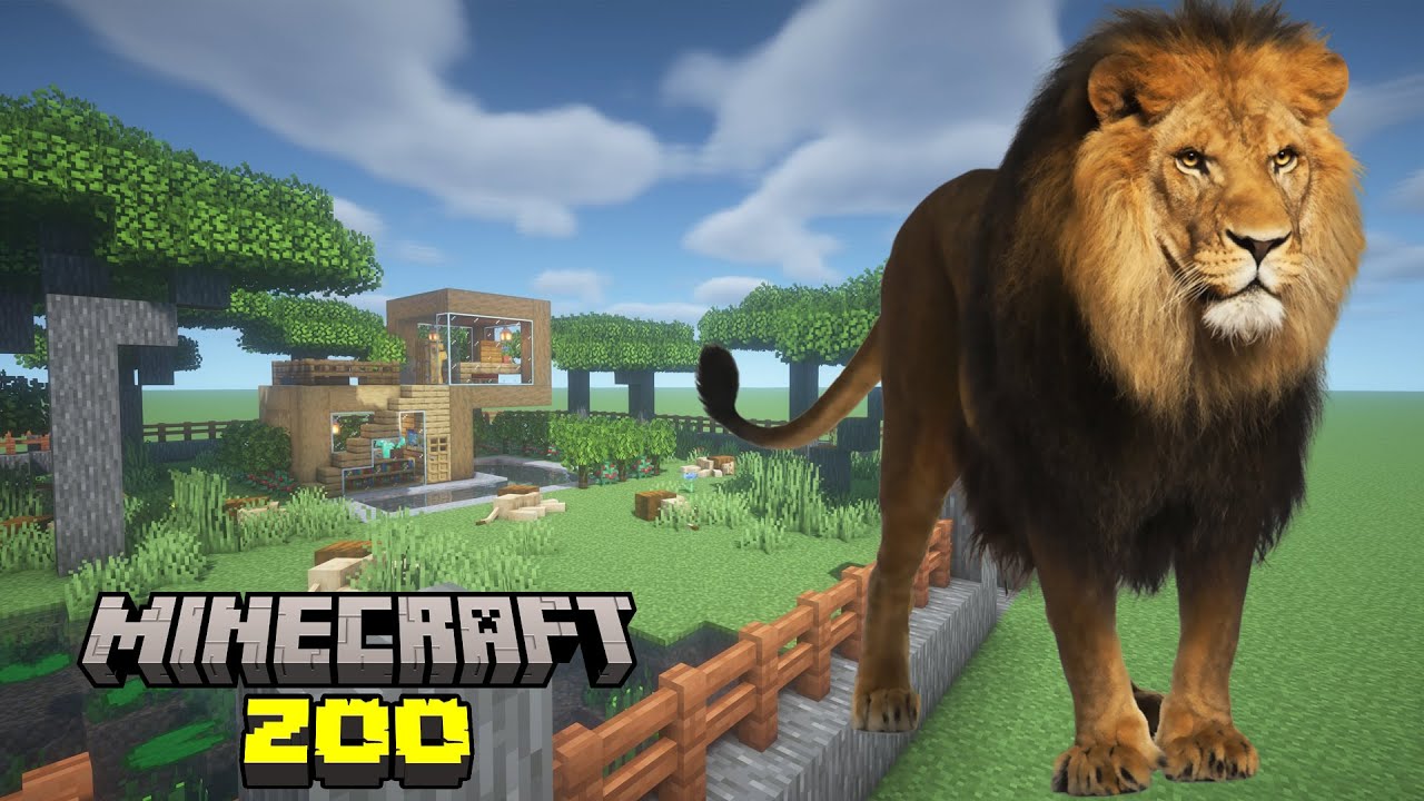 How To Make a Lion Zoo in Minecraft PE