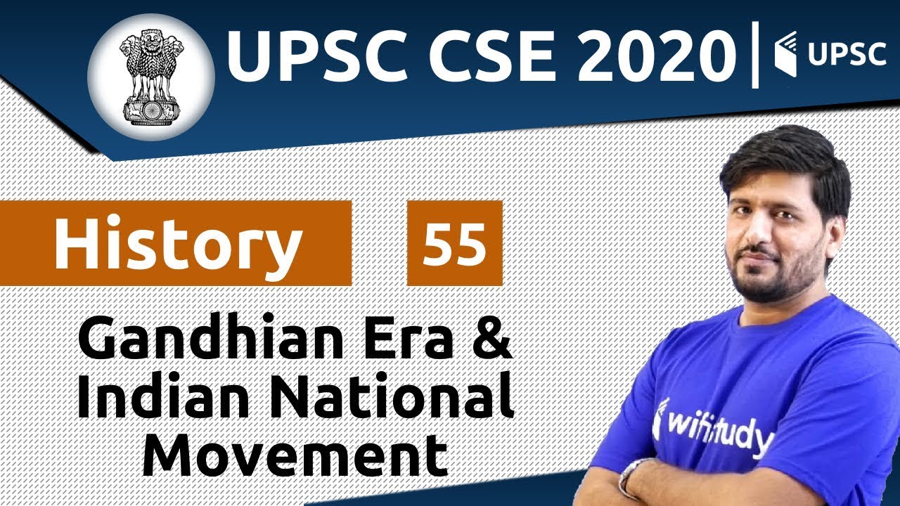 5:00 PM - UPSC CSE 2020 | History by Praveen Sir | Gandhian Era & Indian National Movement