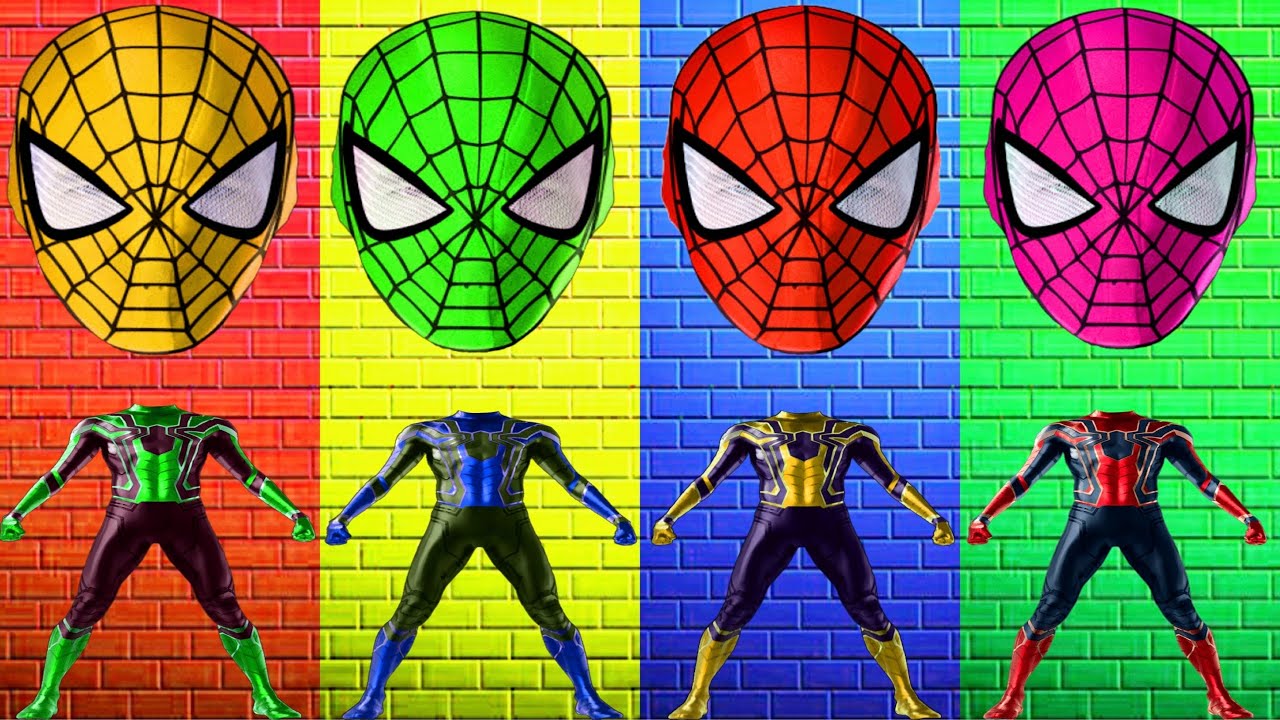 Spider-man Wrong Heads Top | Match the Head | Learn colors for kids | Kids (Part9)