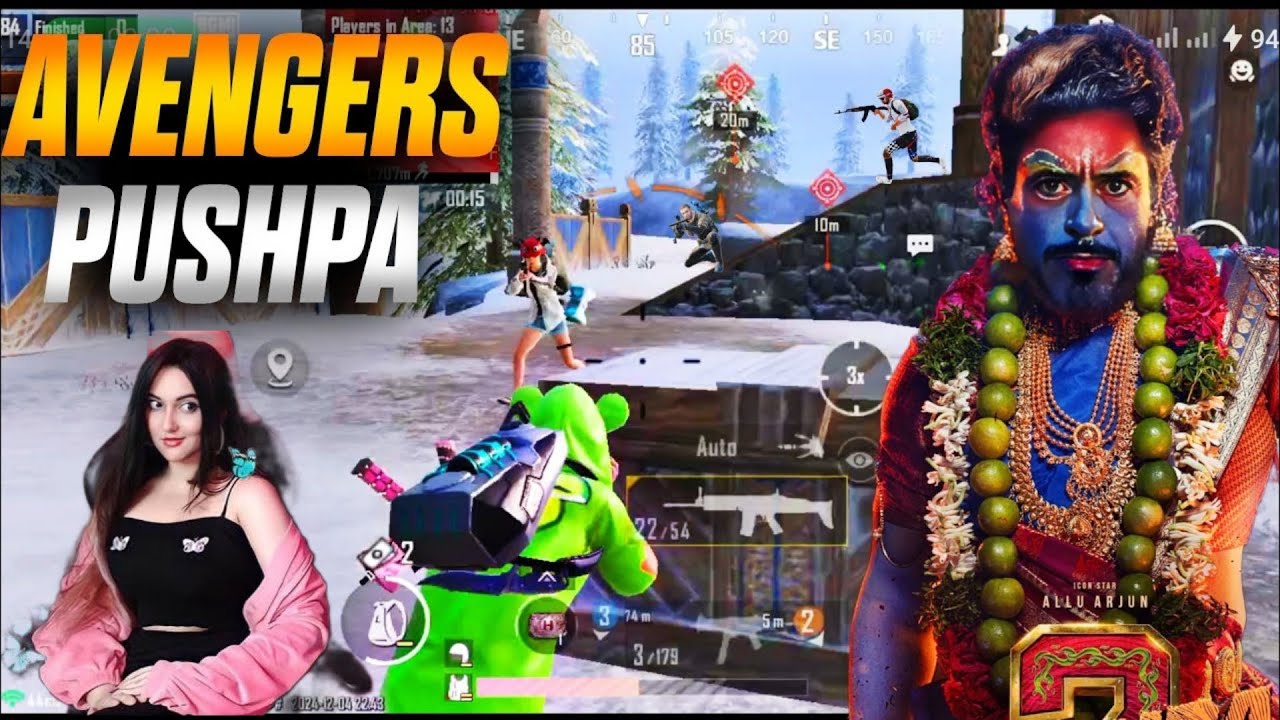 Avengers Aur Pushpa Se Ladai 🤣 Bgmi Funny Commentry Video #bgmi #ajaxgaming47