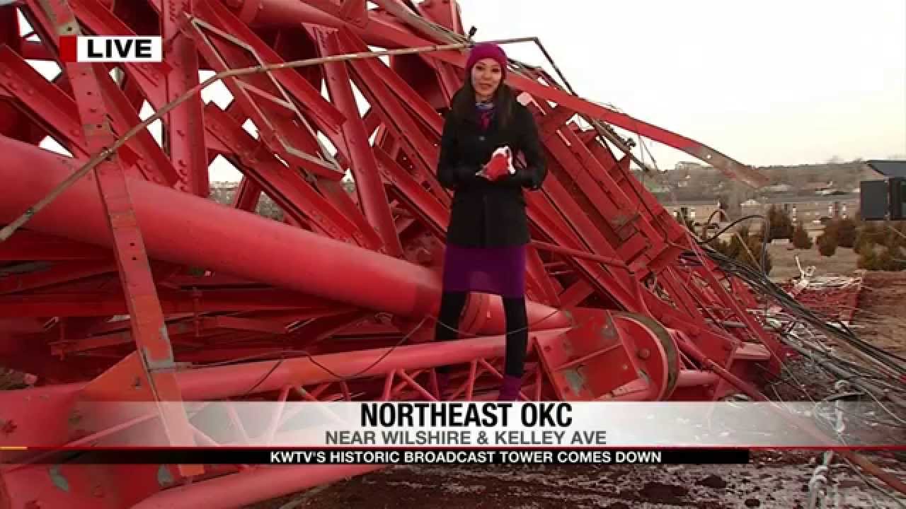 KWTV News9 Tower Torn Down