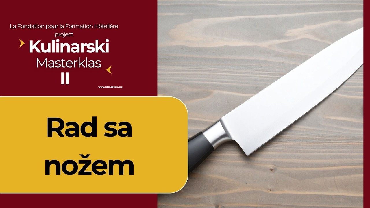 Kako Pravilno Držati Nož | Osnovne Vrste Kuhinjskih Noževa za Svakog Kuhara