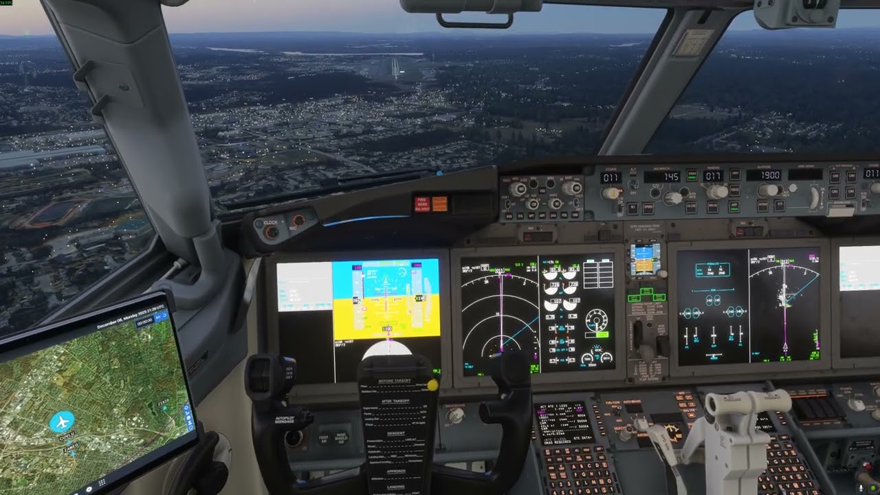 Microsoft Flight Simulator 2024  737 approach disconnect. manually landed option