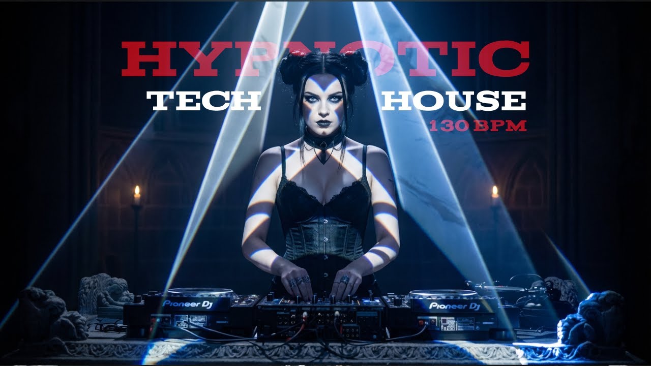 ULTIMATE HYPNOTIC DARK TECHNO - 130 BPM - HIGH INTENSITY - I SEE RED PEOPLE - Veo 3.1